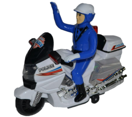 Žaislas Policininkas su motociklu